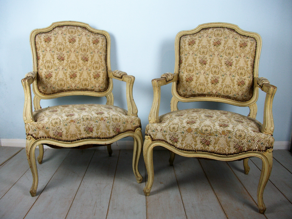 Pair of french fauteuils